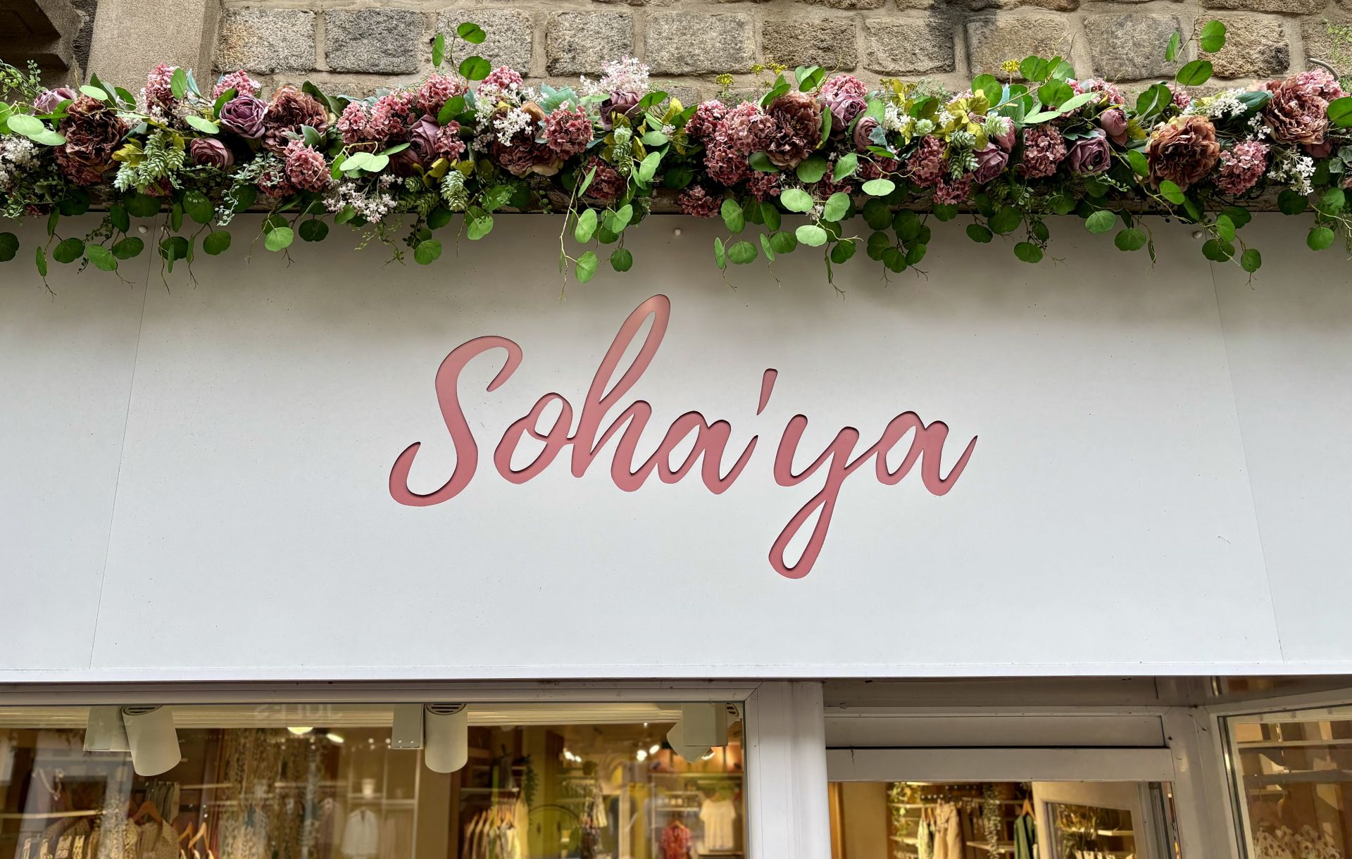 Façade de la boutique Soha'ya